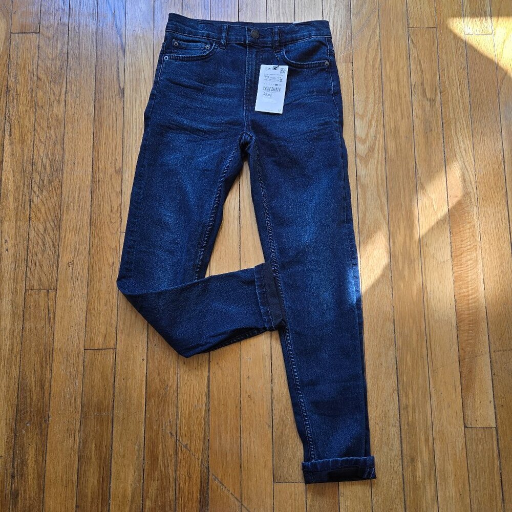 ZARA BOYS SKINNY STRETCH DENIM PANTS NWT SIZE 11-12